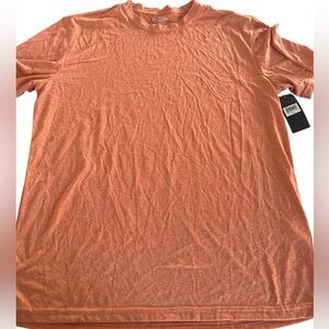 Men's Classic performance Crew Neck Tee in Heather Orange nwt size large